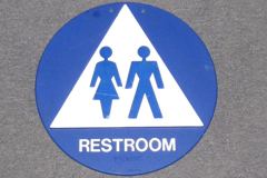 Sign-Restroom, stock number S-1980