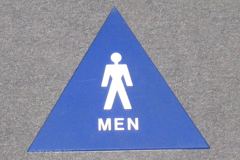 Sign-Restroom, stock number S-1985