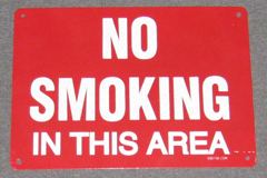 Sign-No Smoking In This Area, stock number S-2271