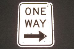 Sign-One Way, stock number S-2325
