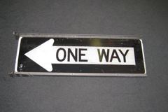 Sign-One Way, stock number S-2331