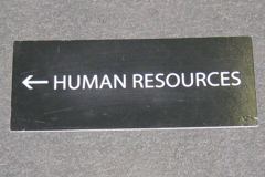 Sign-<-- Human Resources, stock number S-2356