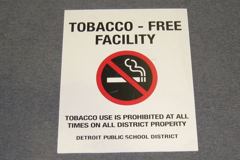 Sign-Tobacco-free facility, stock number S-2362
