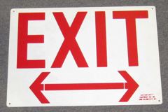 Sign-Exit <, stock number S-2427