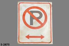 Sign-No Parking (Symbol Only) <, stock number S-2875