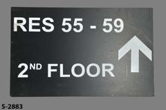 Sign-Res-55-59-2nd Floor, stock number S-2883