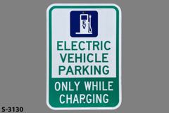 Sign-Electric Vehicle Parking Only While Charging, photo 2 of 2