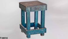 Table, wood, masonite top, w/ drawer, 24"w x 24"d x 36"t, stock number T-0014