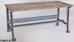Table, work, steel 72"wx34"dx34"t, light gray, stock number T-0077-6