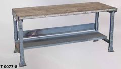 Table, work, steel 72"wx28"dx34"t, light gray, stock number T-0077-8