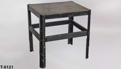 Table, metal, 24"w x 18"d x 24"t, stock number T-0121