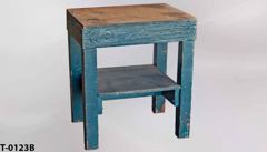 Table, wood, green, 32"wx24"dx36"t, stock number T-0123b