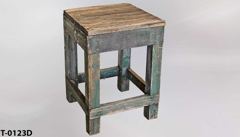 Table, wood, aged green, 24"wx24"dx34"t, stock number T-0123d