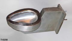 Jail toilet, stainless steel, wall mount (no sink), stock number T-0258