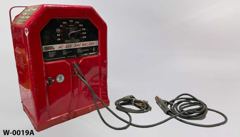 Arc welder, tabletop, red, 17"wx11"dx24"t w/ cables, torch & clamp, stock number W-0019a