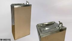 Water fountain, free standing, beige, 17"wx14"dx40"t, stock number W-0031g