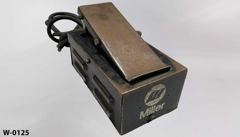 Welder's foot pedal w/ cable, 6"w x 11"d x 5"t, stock number W-0125